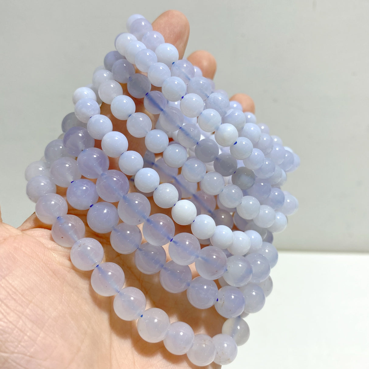 23 Pieces Blue Chalcedony Bracelets