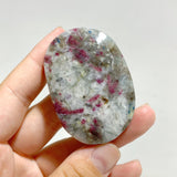 Pink & Blue Tourmaline Palm Stone Wholesale (Crack)