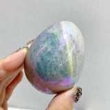 37 Pieces Aura Blue Calcite Eggs