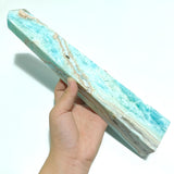 7 Pieces Large Blue Hemimorphite Four-Sided Tower Raw Side