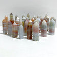 38 Pieces Stripe Agate Tower Points -Wholesale Crystals