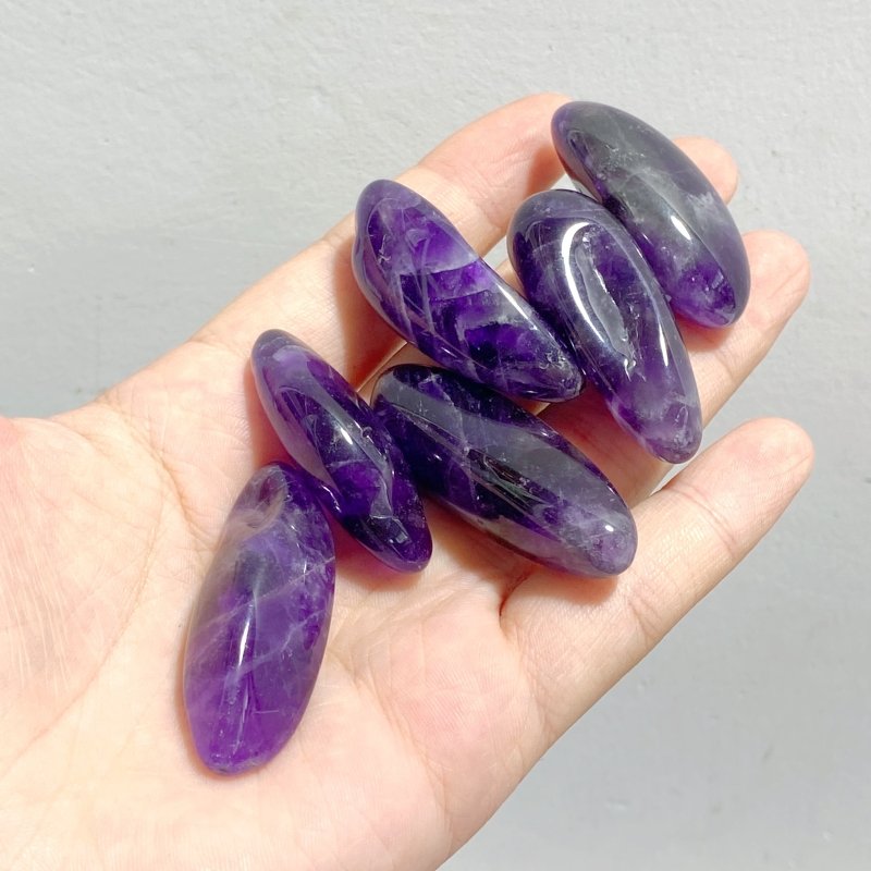3.87kg Chevron Amethyst Tumbled Stone(Defect) -Wholesale Crystals
