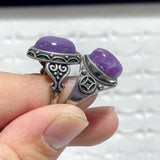 43 Pieces Charoite Different Styles Ring #5