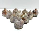 10 Pieces Sunstone Mixed Moonstone Halloween Pumpkin Face