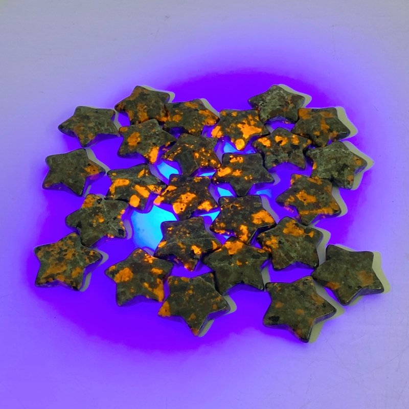 3CM Yooperlite Star Wholesale(UV - Reactive) - Wholesale Crystals