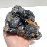 2 Pieces Raw Specularite Crystal Specimen Specular Hematite Specimen For Collection