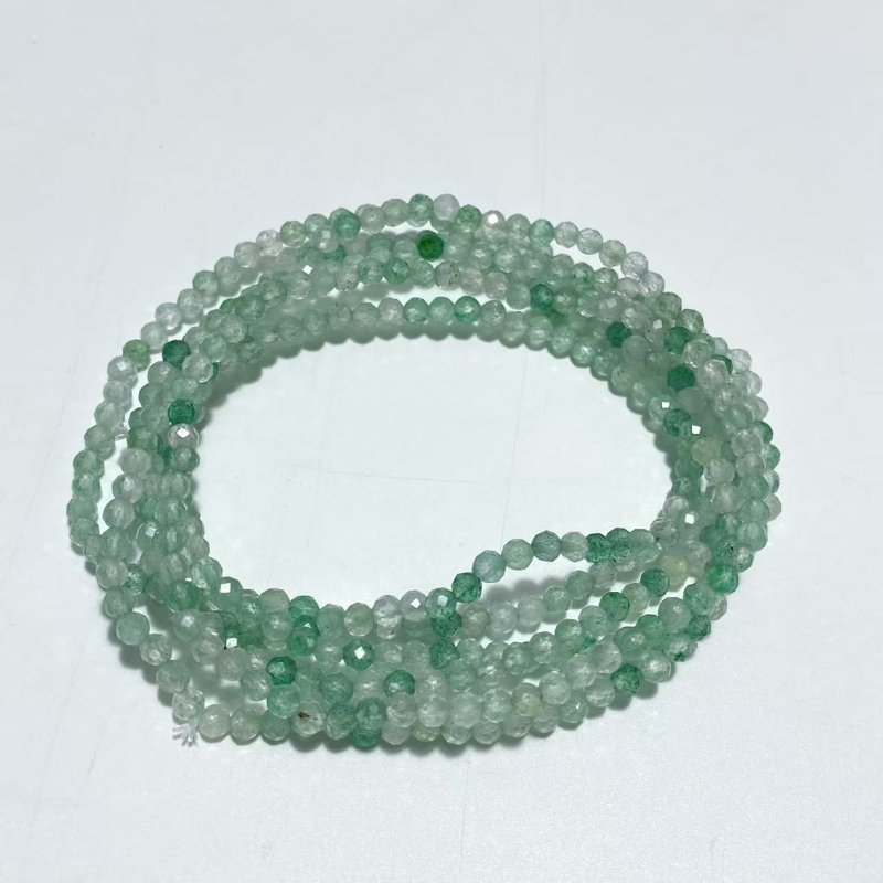 3MM Multi - Faceted Crystal Flash Bead Bracelets Necklace Wholesale Labradorite Sunstone Aquamarine - Wholesale Crystals