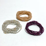 3MM Multi - Faceted mini Bead Bracelets Wholesale Topaz Ruby Sunstone - Wholesale Crystals