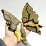 4 Pairs Septarian Butterfly Wing Carving With Stand 5 - Wholesale Crystals