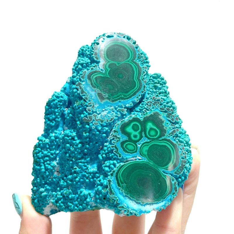 4 Pieces Beautiful Chrysocolla Mixed Malachite Slab High Quality Specimen - Wholesale Crystals