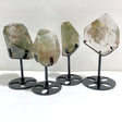 4 Pieces Garden Quartz Free Form With Stand -Wholesale Crystals