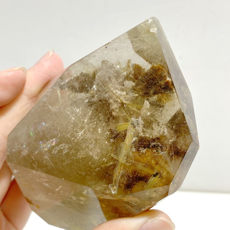 4 Pieces Golden Rutile Quartz Free Form With Stand -Wholesale Crystals