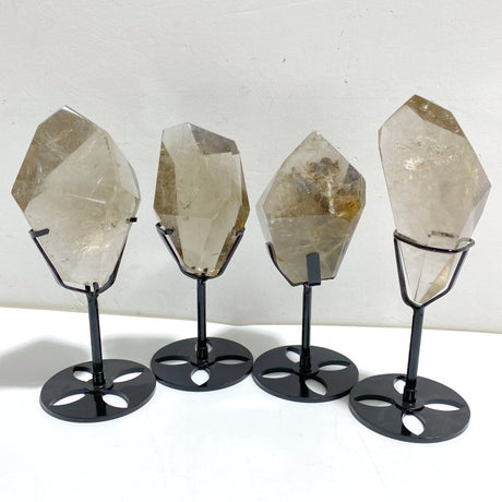 4 Pieces Golden Rutile Quartz Free Form With Stand -Wholesale Crystals