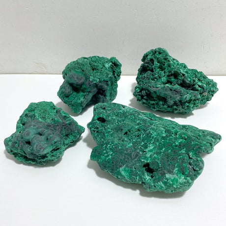 4 Pieces High Quality Raw Malachite Specimen -Wholesale Crystals