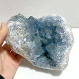 4 Pieces Large Blue Celestite Cluster Home Decor - Wholesale Crystals