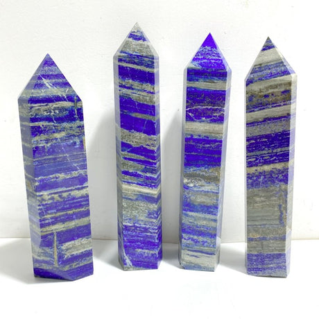 4 Pieces Large Lapis Lazuli Tower -Wholesale Crystals