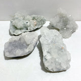 4 Pieces Raw Apophyllite Mineral Specimen -Wholesale Crystals