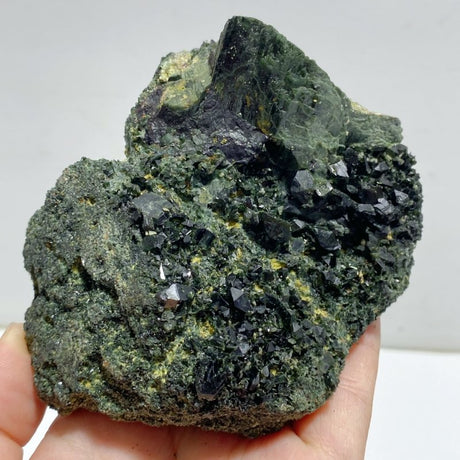 4 Pieces Raw Epidote Stone Specimen For Collection - Wholesale Crystals
