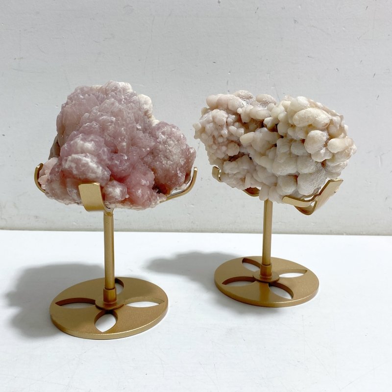 4 Pieces Raw Stilbite Specimen With Stand #5 -Wholesale Crystals