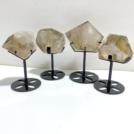 4 Pieces Rutile Quartz Free Form With Stand -Wholesale Crystals