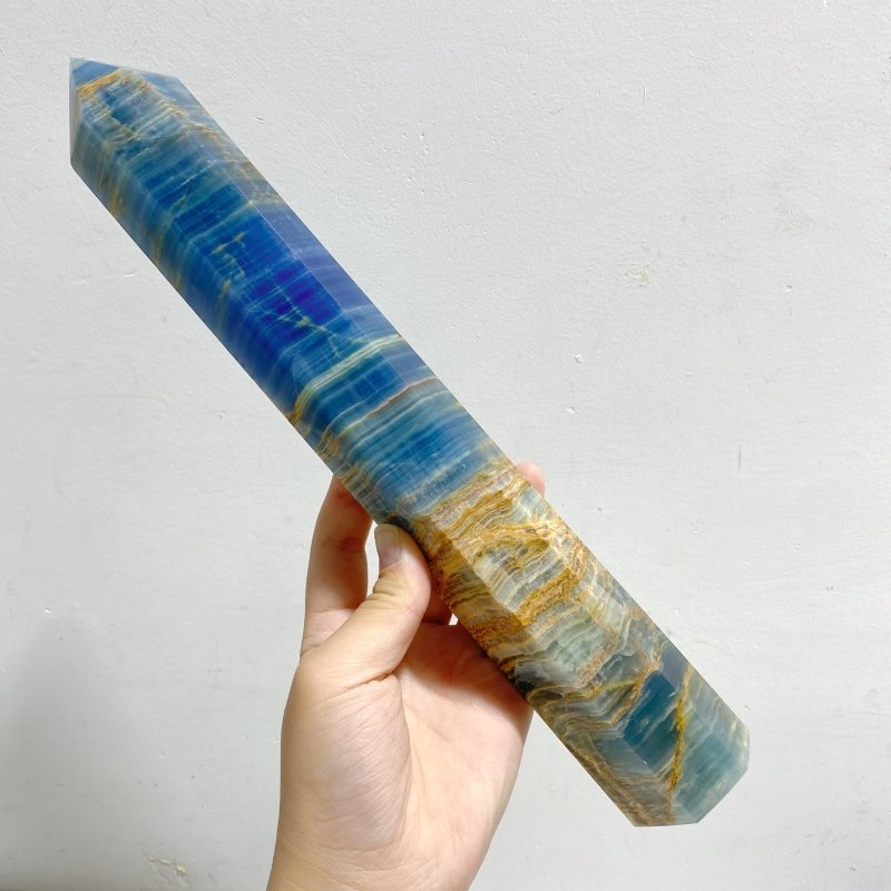 4 Pieces Tall High Quality Deep Blue Onyx Point -Wholesale Crystals