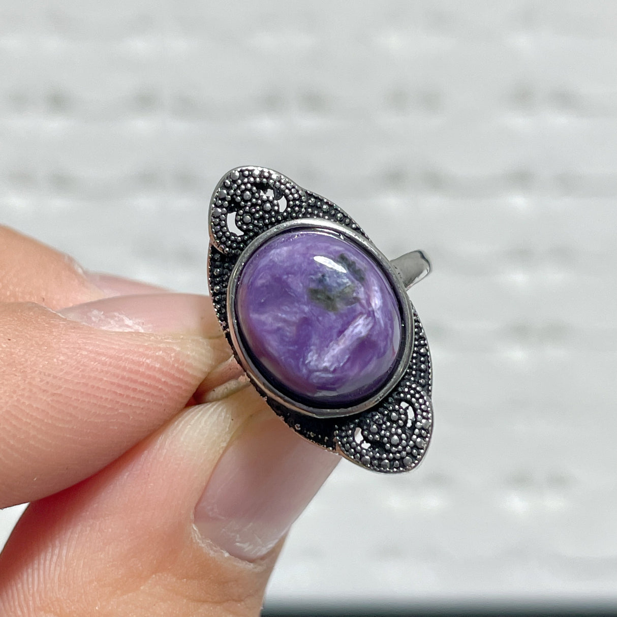 40 Pieces Charoite Different Styles Ring #6