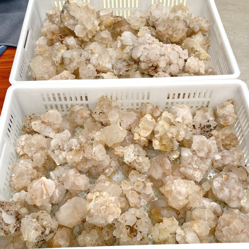 40KG Clear Quartz Pineapple Quartz Cluster (Sea Freight Only) -Wholesale Crystals