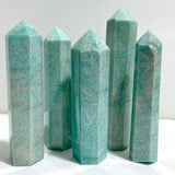 5 Pieces Large Amazonite Tower Points