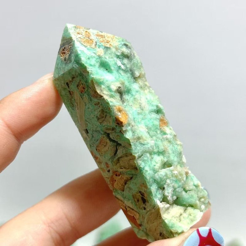 48 Pieces Indonesia Turquoise Druzy Geode Tower Points - Wholesale Crystals