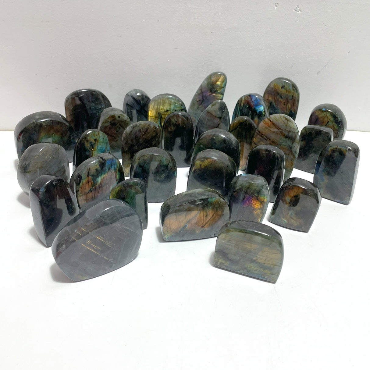30 Pieces Beautiful Purple Yellow Labradorite Free Form