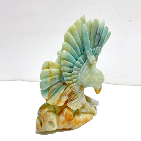 Beautiful Caribbean Calcite Eagle Carving