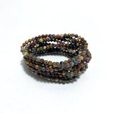4MM Multi - Faceted Flash Bead Bracelets Wholesale Fluorite Garnet - Wholesale Crystals