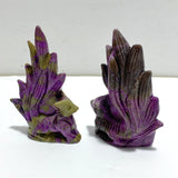 5 Pieces Atlantisite Nine - tailed Foxes Carving (With Crack) - Wholesale Crystals