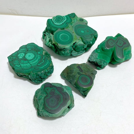 5 Pieces Beautiful High Quality Malachite Specimen -Wholesale Crystals