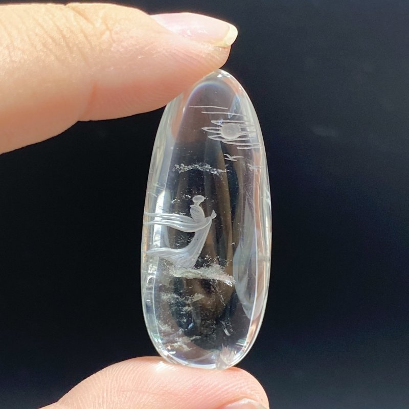 5 Pieces Buddhist Monk Bodhi Kensho Garden Quartz Inner Scene Carving -Wholesale Crystals