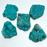 5 Pieces Chrysocolla Mixed Malachite Raw Stone Specimen - Wholesale Crystals