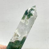 5 Pieces Green Moss Agate Points -Wholesale Crystals