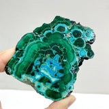 5 Pieces High Quality Beautiful Chrysocolla Mixed Malachite Slab Specimen 2 - Wholesale Crystals