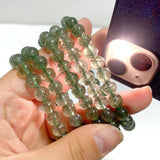 5 Pieces High Quality Green Rutile Quartz Bracelets - Wholesale Crystals
