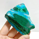 5 Pieces High Quality Small Chrysocolla Mixed Malachite Slab Specimen 4 - Wholesale Crystals