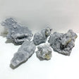 5 Pieces Large Black Clear Quartz Cluster Specimen For Collection -Wholesale Crystals