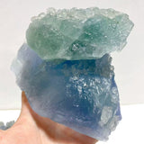 5 Pieces Large Raw Blue Fluorite Mixed Calcite Specimen For Collection - Wholesale Crystals