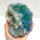 5 Pieces Large Raw Blue Fluorite Mixed Calcite Specimen For Collection - Wholesale Crystals