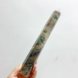5 Pieces Tall Green Stripe Jasper Point 3 - Wholesale Crystals