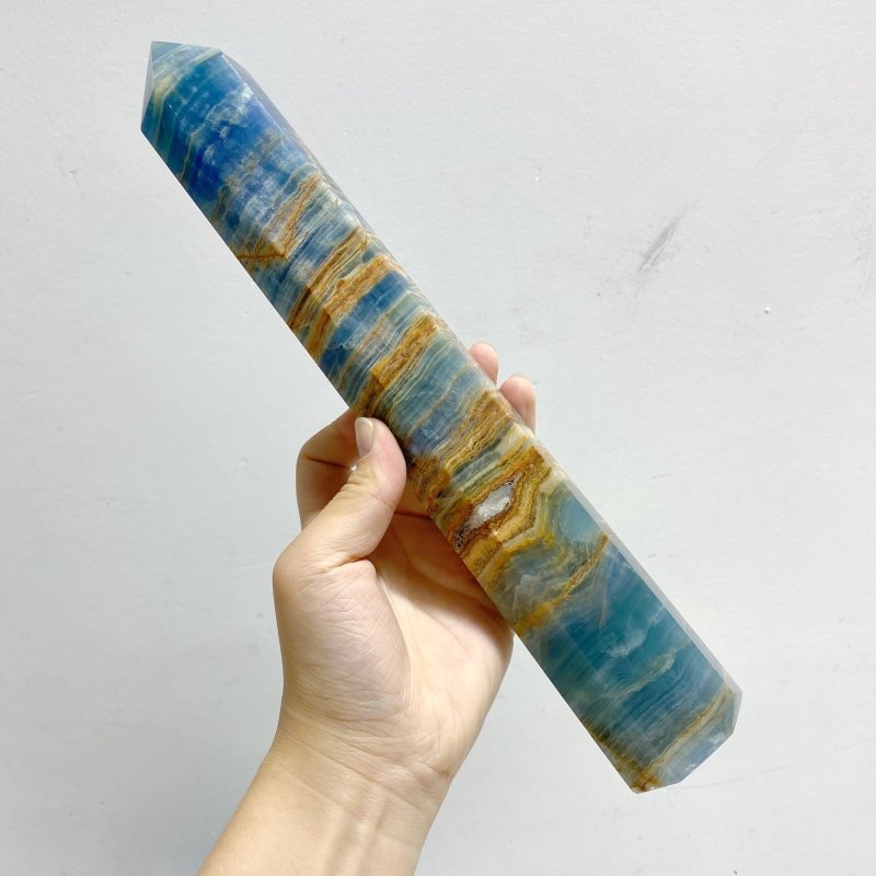 5 Pieces Tall High Quality Blue Onyx Point -Wholesale Crystals