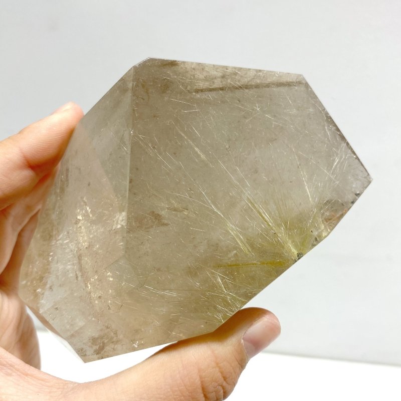 5 Pieces Unique Golden Rutile Quartz Free Form - Wholesale Crystals