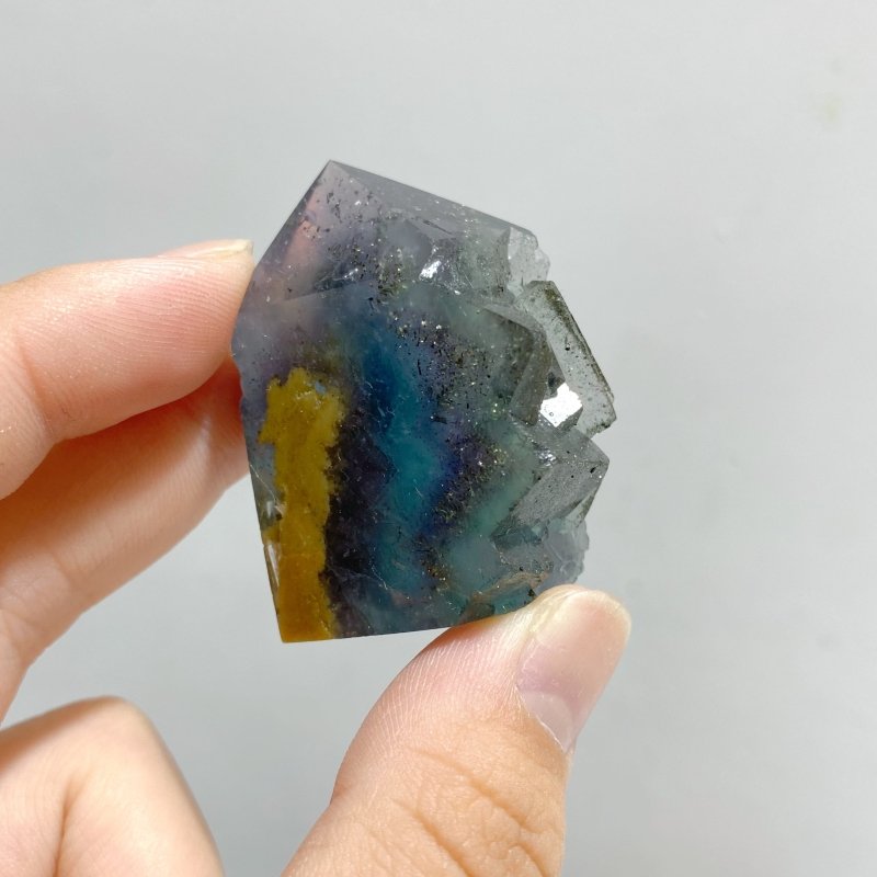 51 Pieces Fluorite Mixed Pyrite Raw Side Tower -Wholesale Crystals