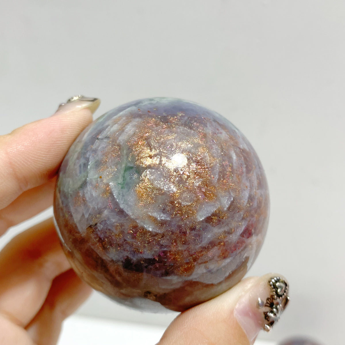 12 Pieces High Quality Sunstone Mixed Cordierite Spheres