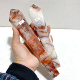 6 Pieces Fire Quartz Magic Scepter Wand With Stand - Wholesale Crystals