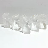 6 Pieces High Quality Clear Quartz Unicorn Carving - Wholesale Crystals